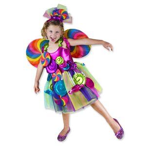 NWT Sweets Fairy Costume 🍭🧚‍♀️🌈 Girls Candy Dress-Up